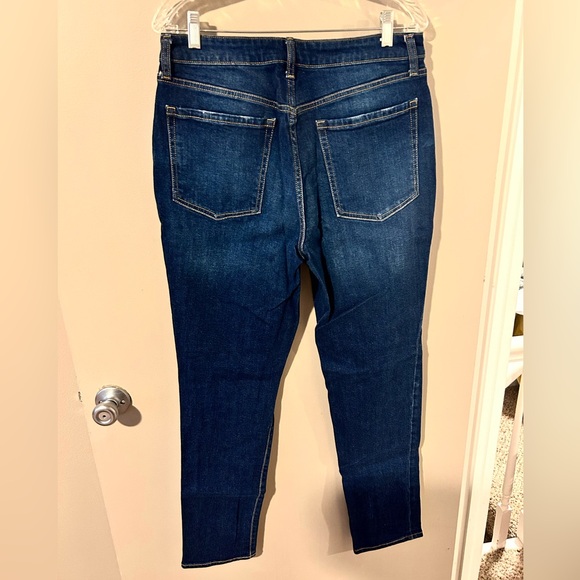 Old Navy OG straight high rise dark blue jeans, size 12 - Picture 3 of 4